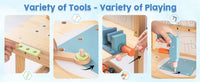 Montessori Wooden Tool Bench for Kids