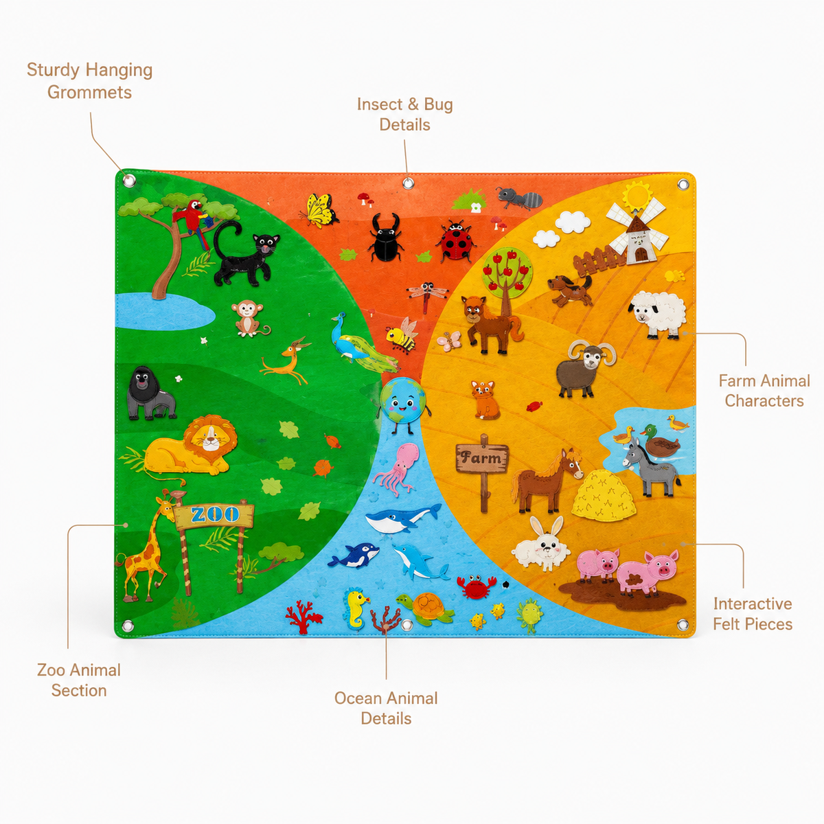 Animal Felt Story Board Montessori Nation