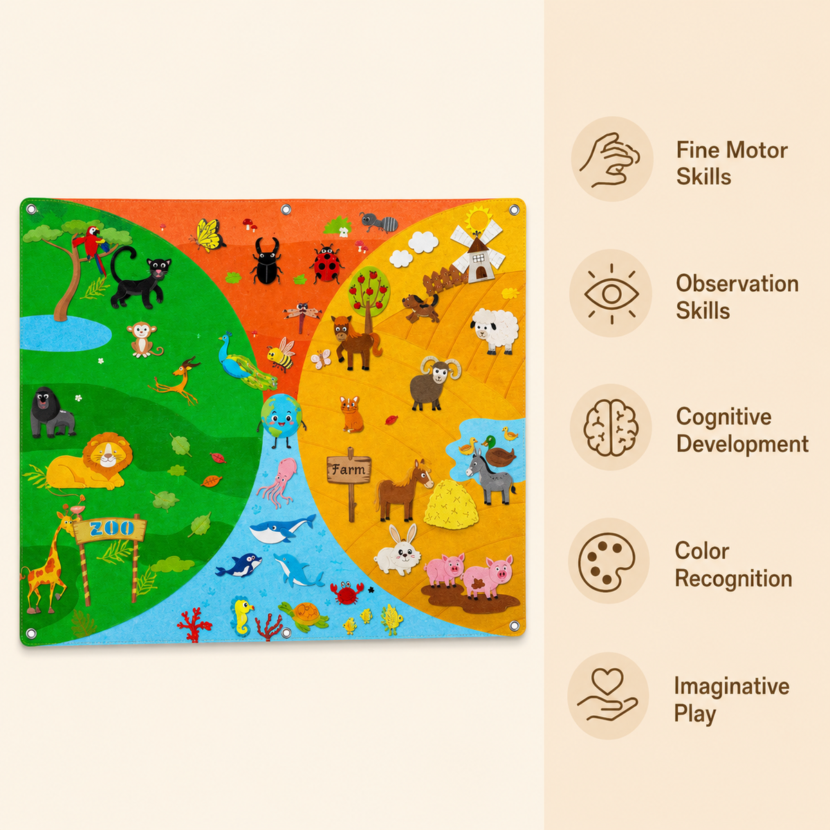 Animal Felt Story Board Montessori Nation