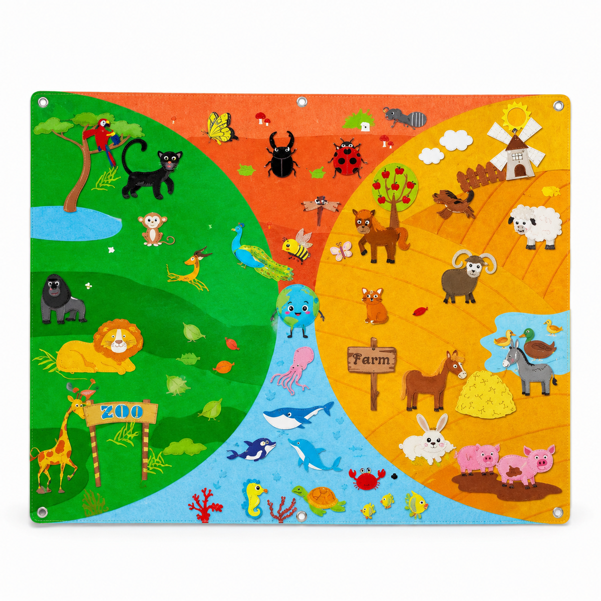 Animal Felt Story Board Montessori Nation