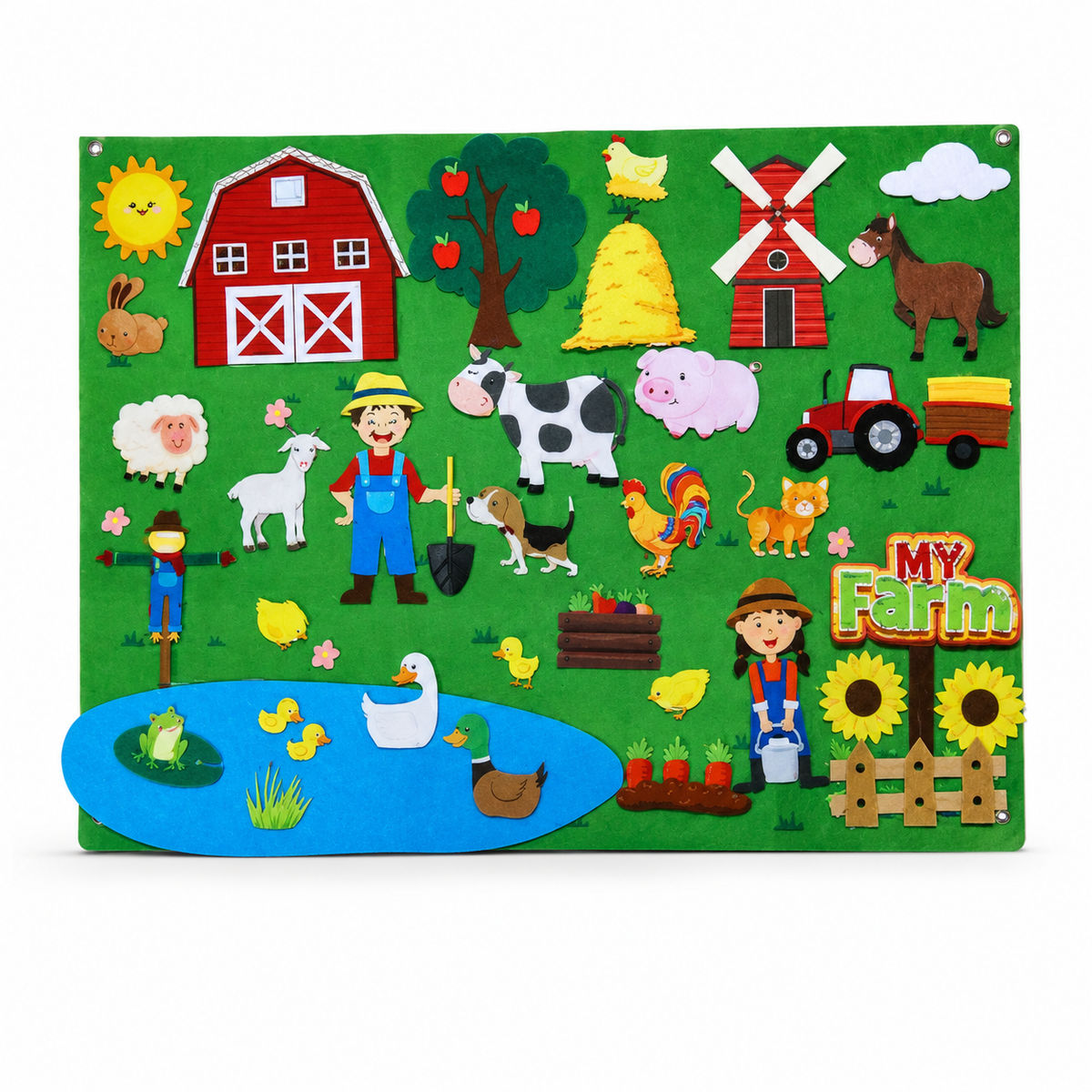 Farm Animal Felt Story Board Montessori Nation