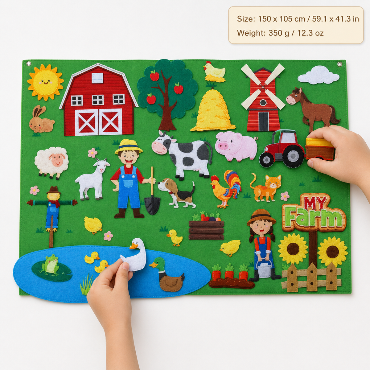 Farm Animal Felt Story Board Montessori Nation