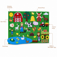 Farm Animal Felt Story Board Montessori Nation