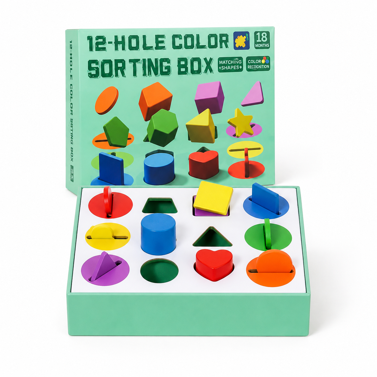 Montessori 12-Hole Sorting Box Montessori Nation