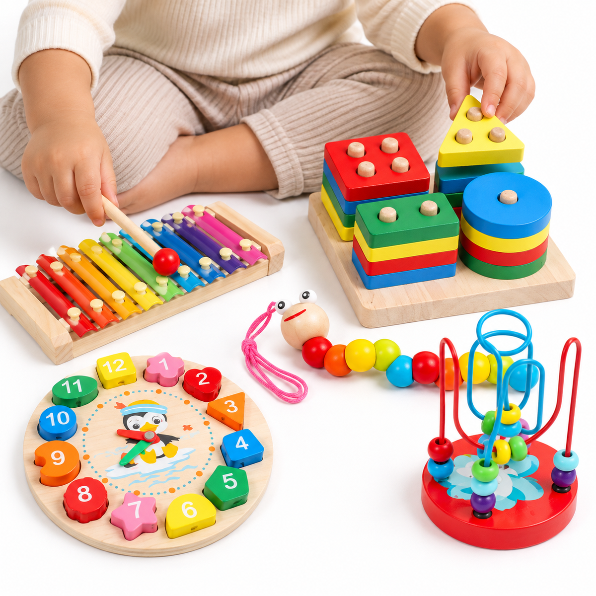 Montessori 5-Piece Activity Toy Set Montessori Nation