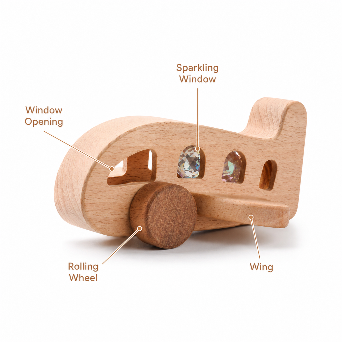 Montessori Airplane Push Toy Montessori Nation