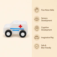 Montessori Ambulance Teether Toy Montessori Nation