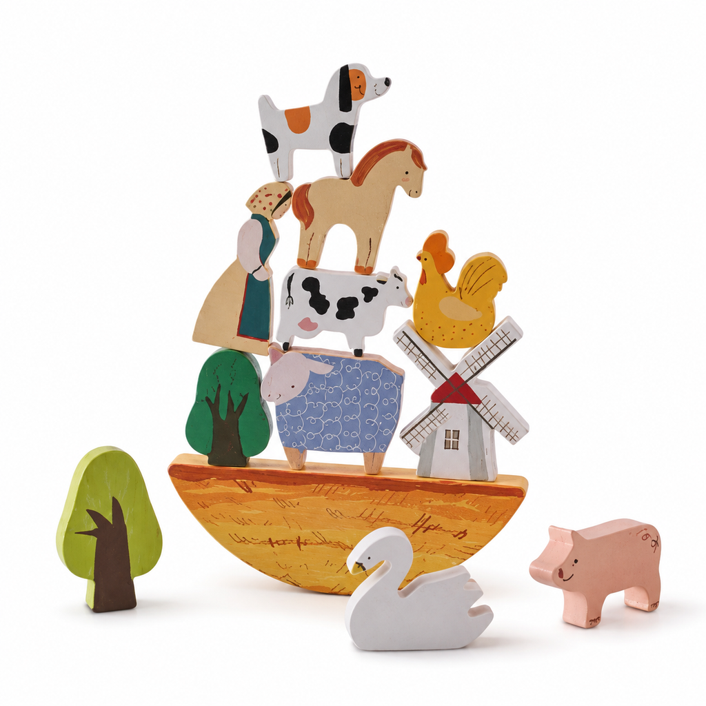 Montessori Animal Balance Stacking Toy Montessori Nation
