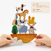 Montessori Animal Balance Stacking Toy Montessori Nation