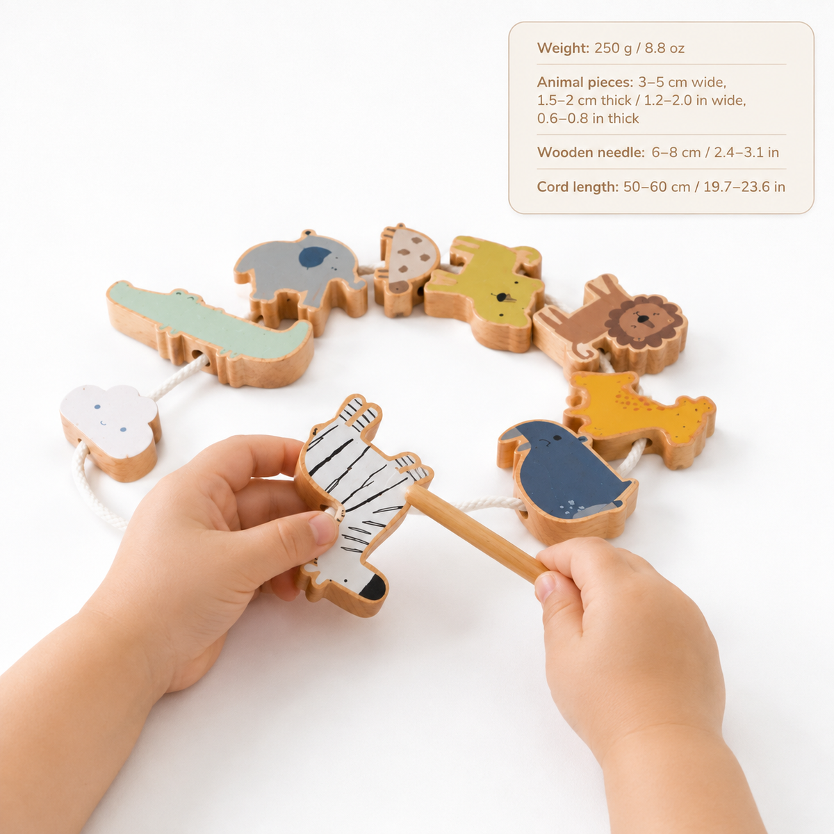Montessori Animal Lacing Toy Montessori Nation