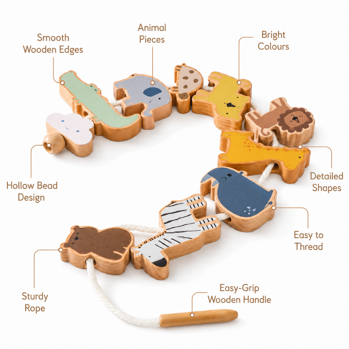 Montessori Animal Lacing Toy Montessori Nation