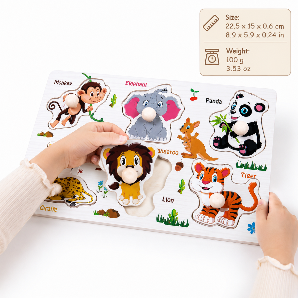 Montessori Animal Peg Puzzle Montessori Nation