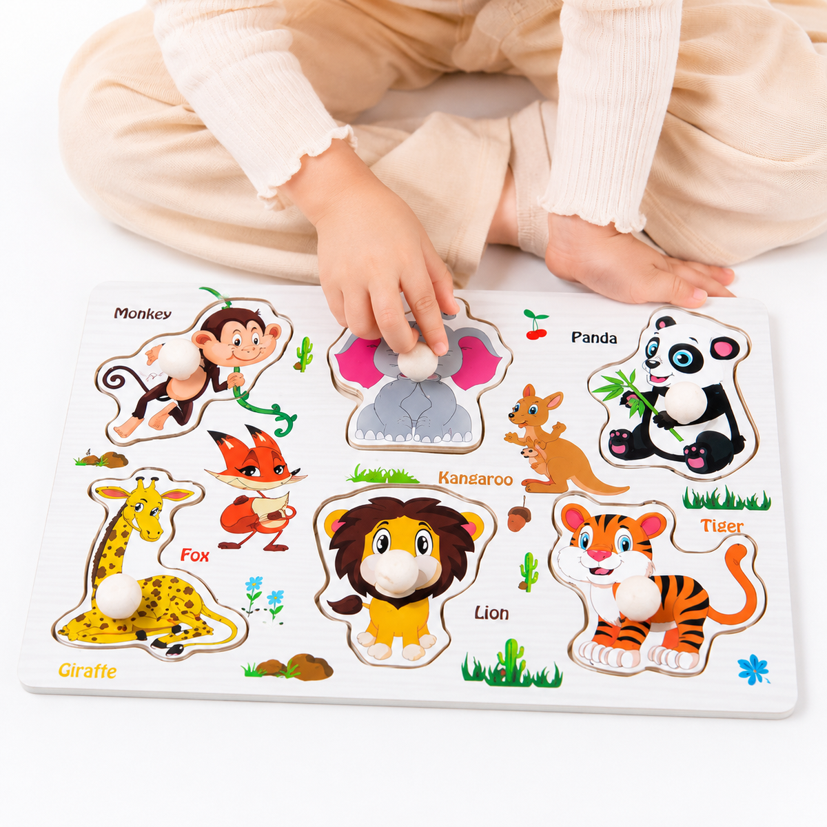 Montessori Animal Peg Puzzle Montessori Nation