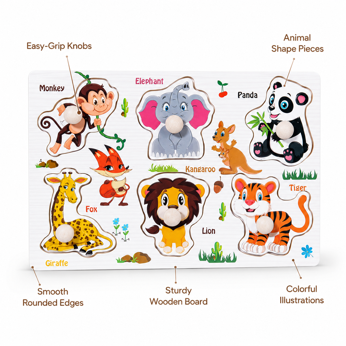 Montessori Animal Peg Puzzle Montessori Nation
