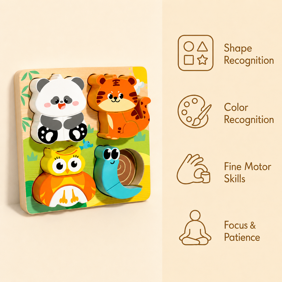 Montessori Animal Shape Puzzle Montessori Nation