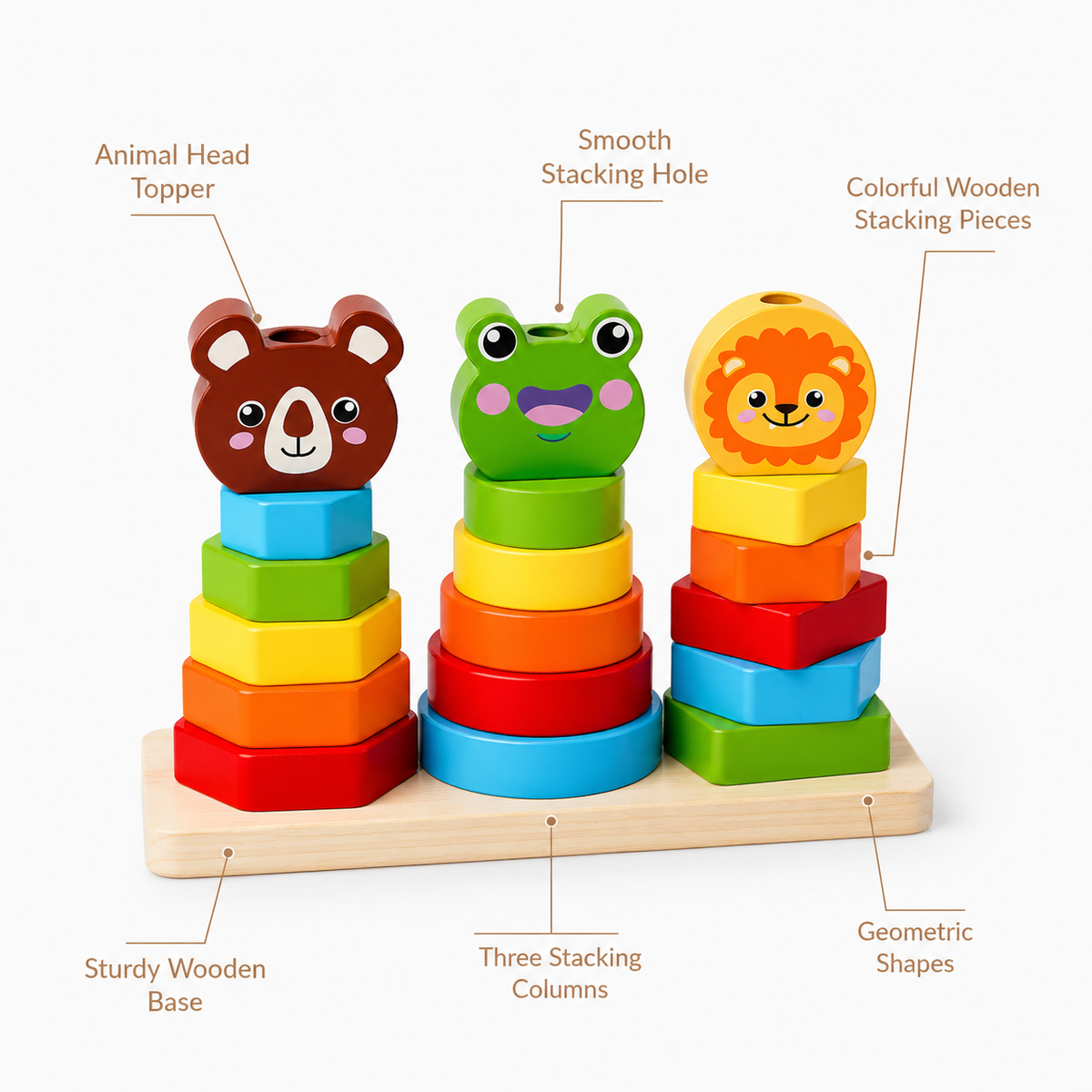 Montessori Animal Stacking Toy Montessori Nation