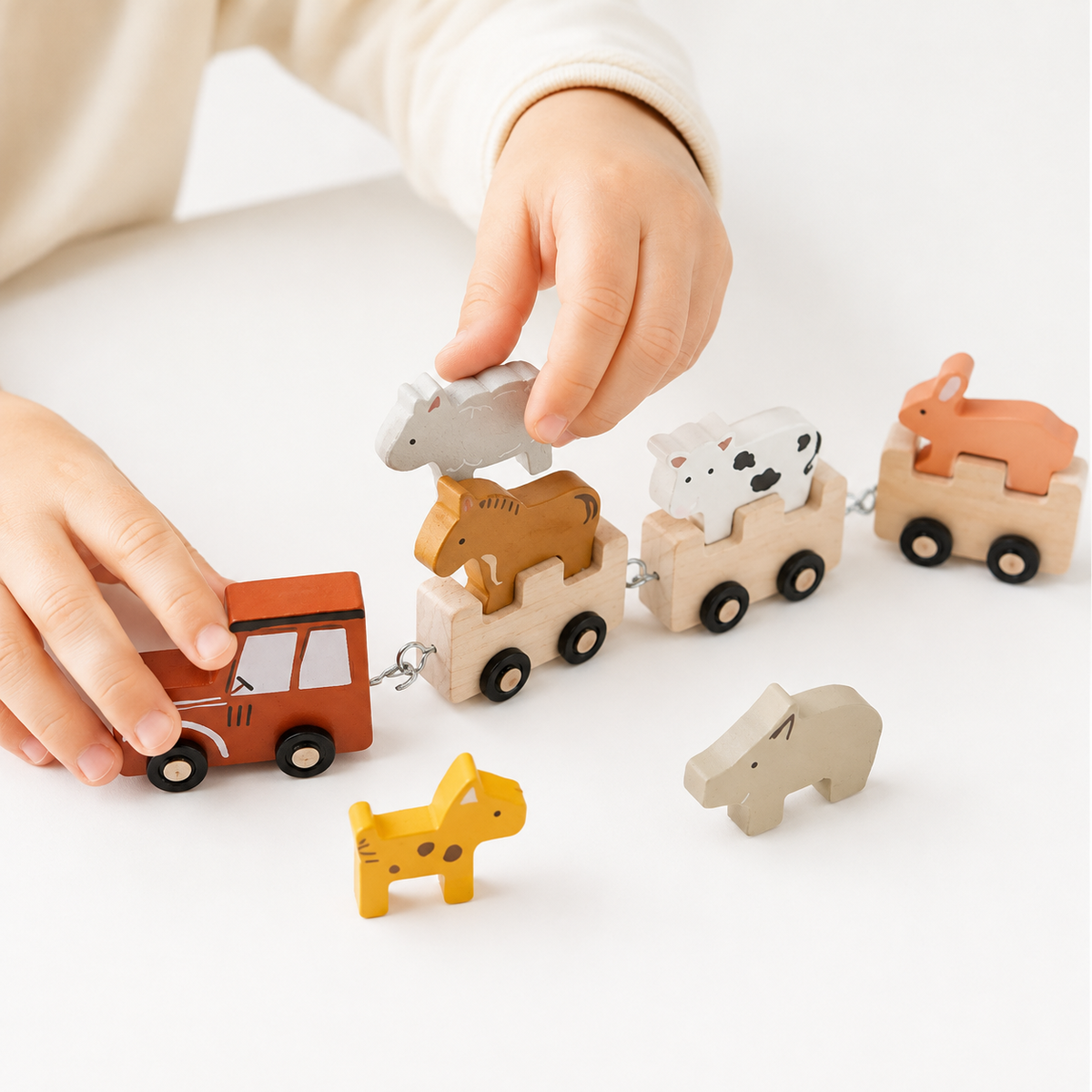 Montessori Animal Train Set Montessori Nation