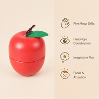 Montessori Apple Cutting Toy Montessori Nation