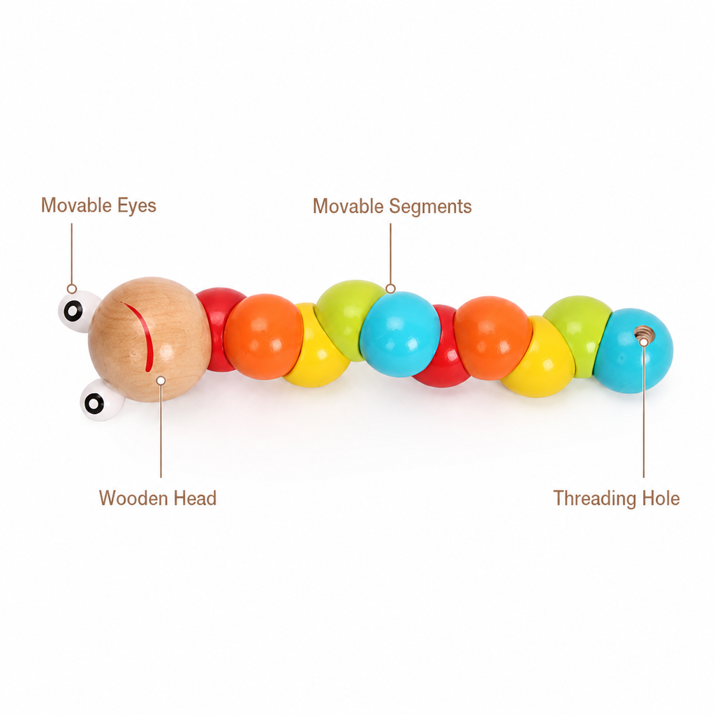 Montessori Caterpillar Fidget Toy Montessori Nation