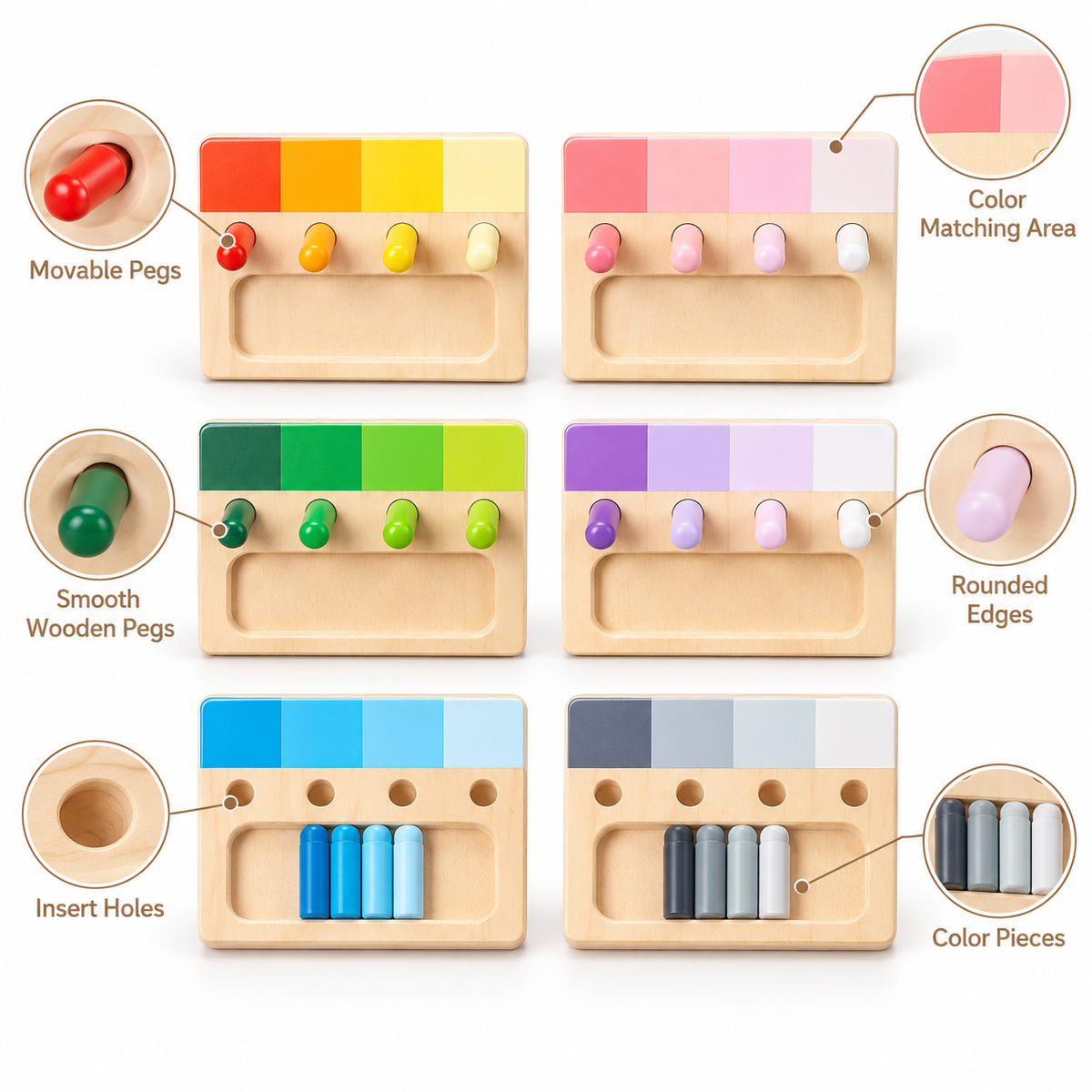 Montessori Color Matching Board Montessori Nation