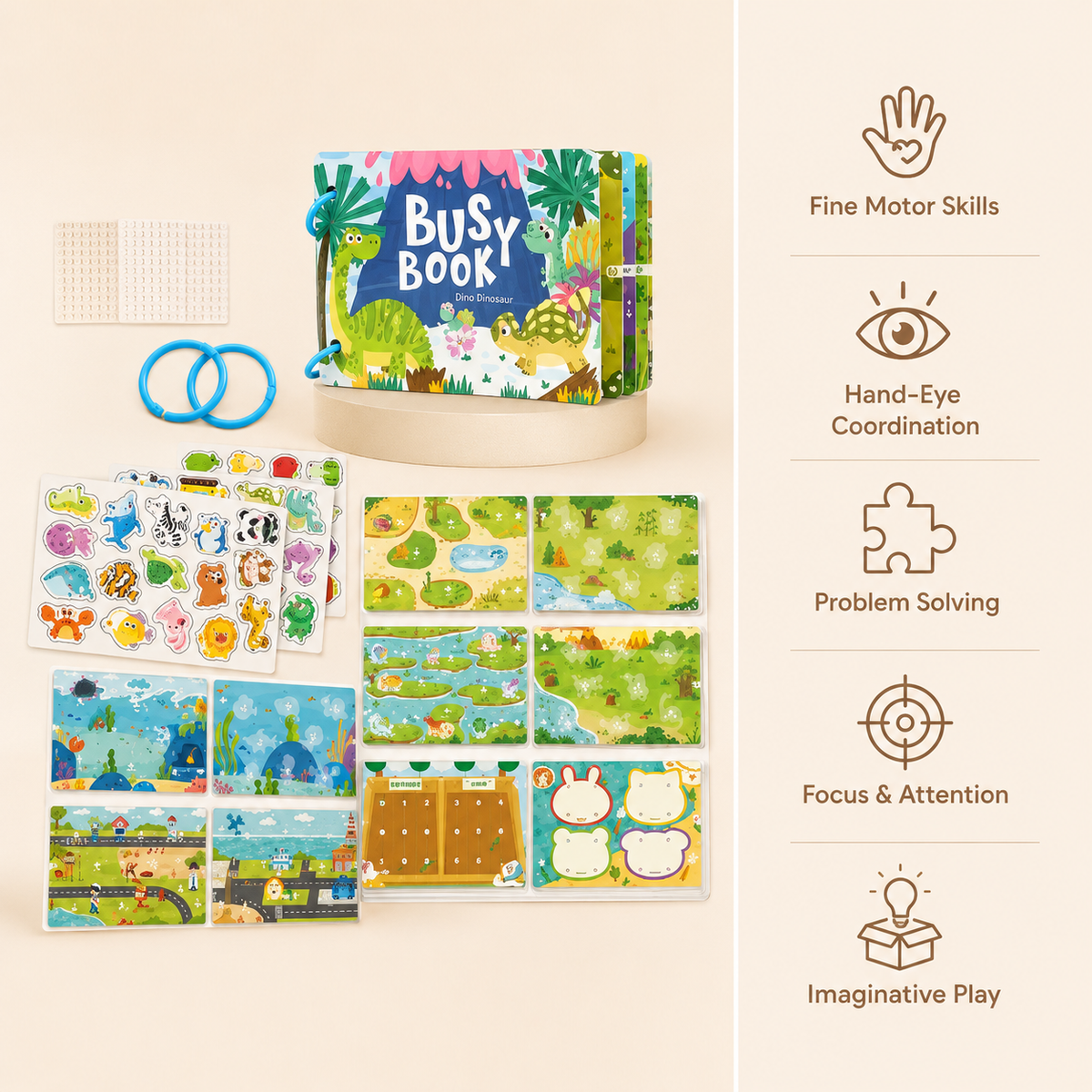 Montessori Dinosaur Busy Book Montessori Nation