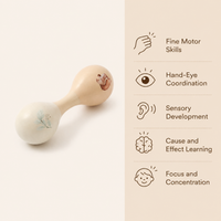 Montessori Double-Ended Baby Rattle Montessori Nation