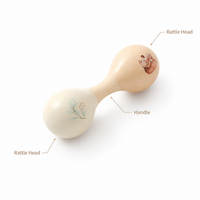 Montessori Double-Ended Baby Rattle Montessori Nation