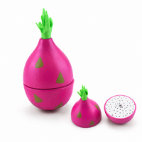 Montessori Dragon Fruit Cutting Toy Montessori Nation