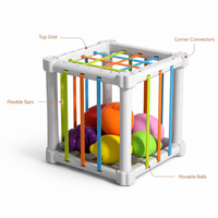 Montessori Elastic Band Activity Cube Montessori Nation