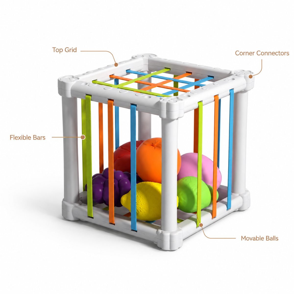 Montessori Elastic Band Activity Cube Montessori Nation