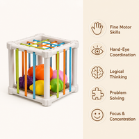 Montessori Elastic Band Activity Cube Montessori Nation