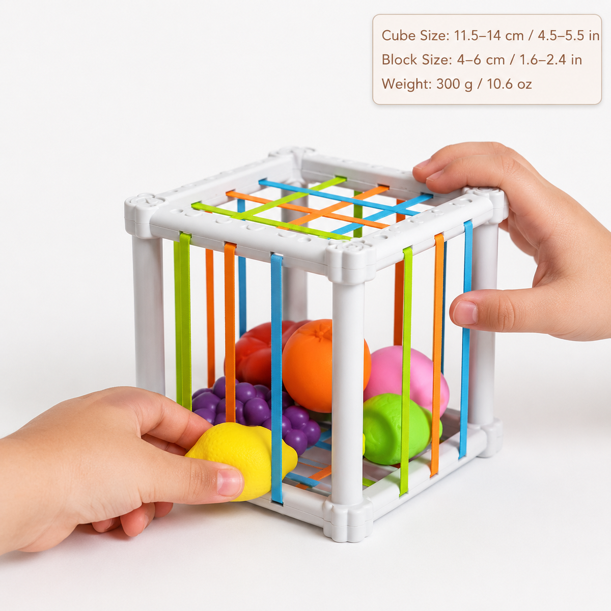 Montessori Elastic Band Activity Cube Montessori Nation
