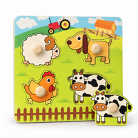 Montessori Farm Animal Peg Puzzle Montessori Nation