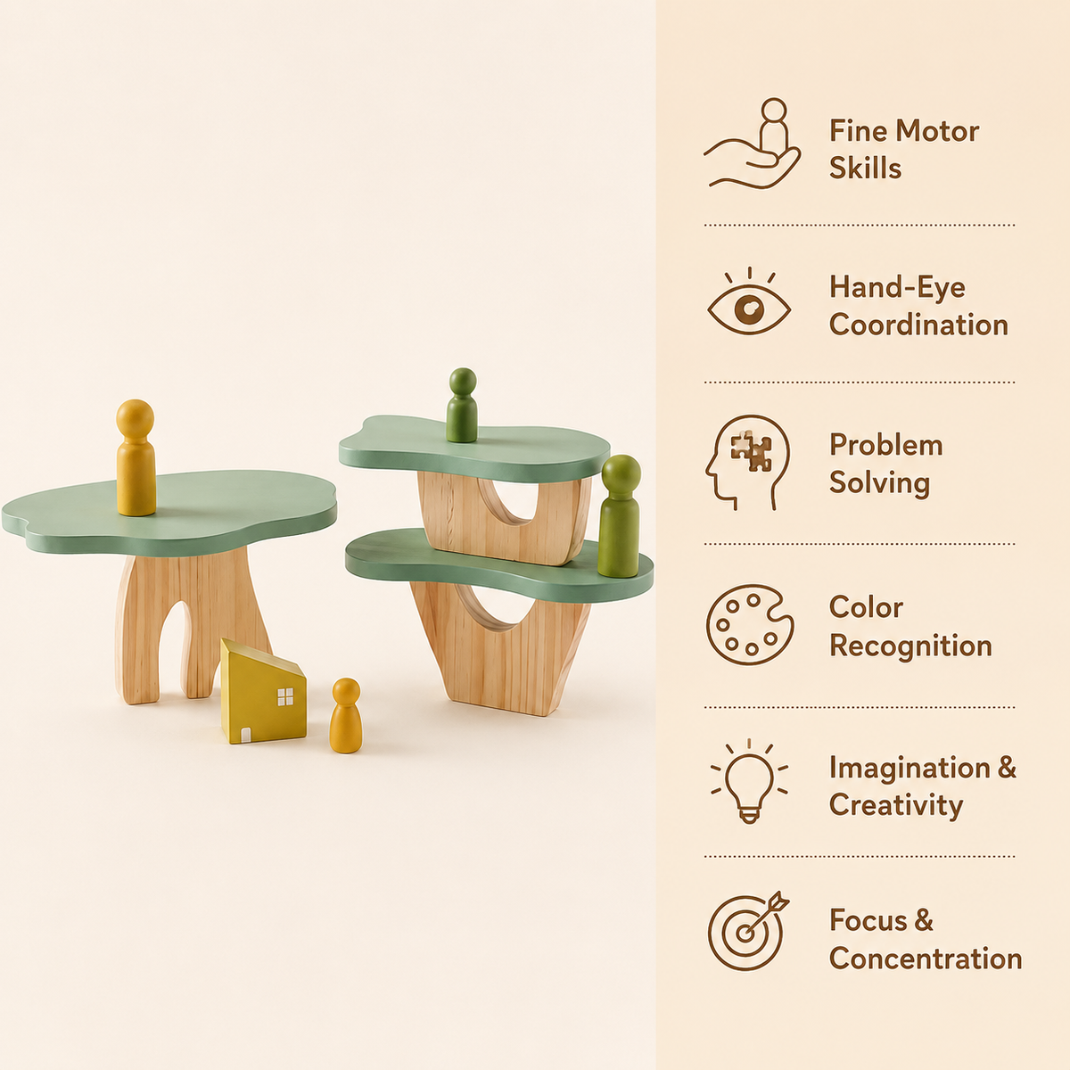 Montessori Forest Stacking Toy Montessori Nation