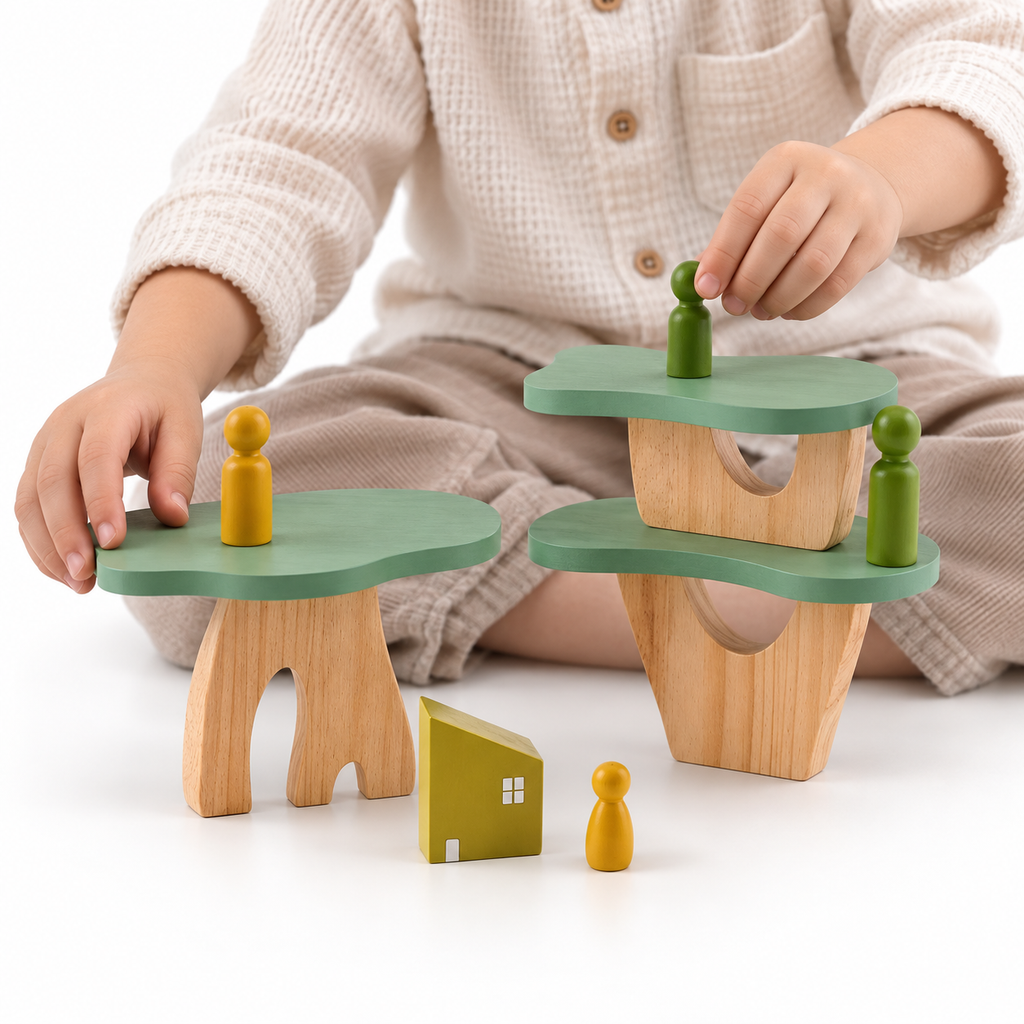 Montessori Forest Stacking Toy Montessori Nation
