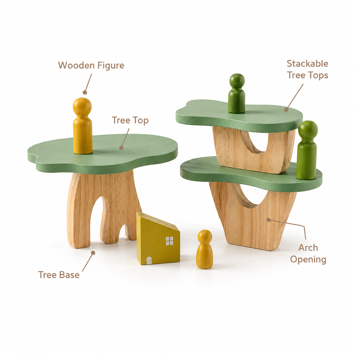 Montessori Forest Stacking Toy Montessori Nation