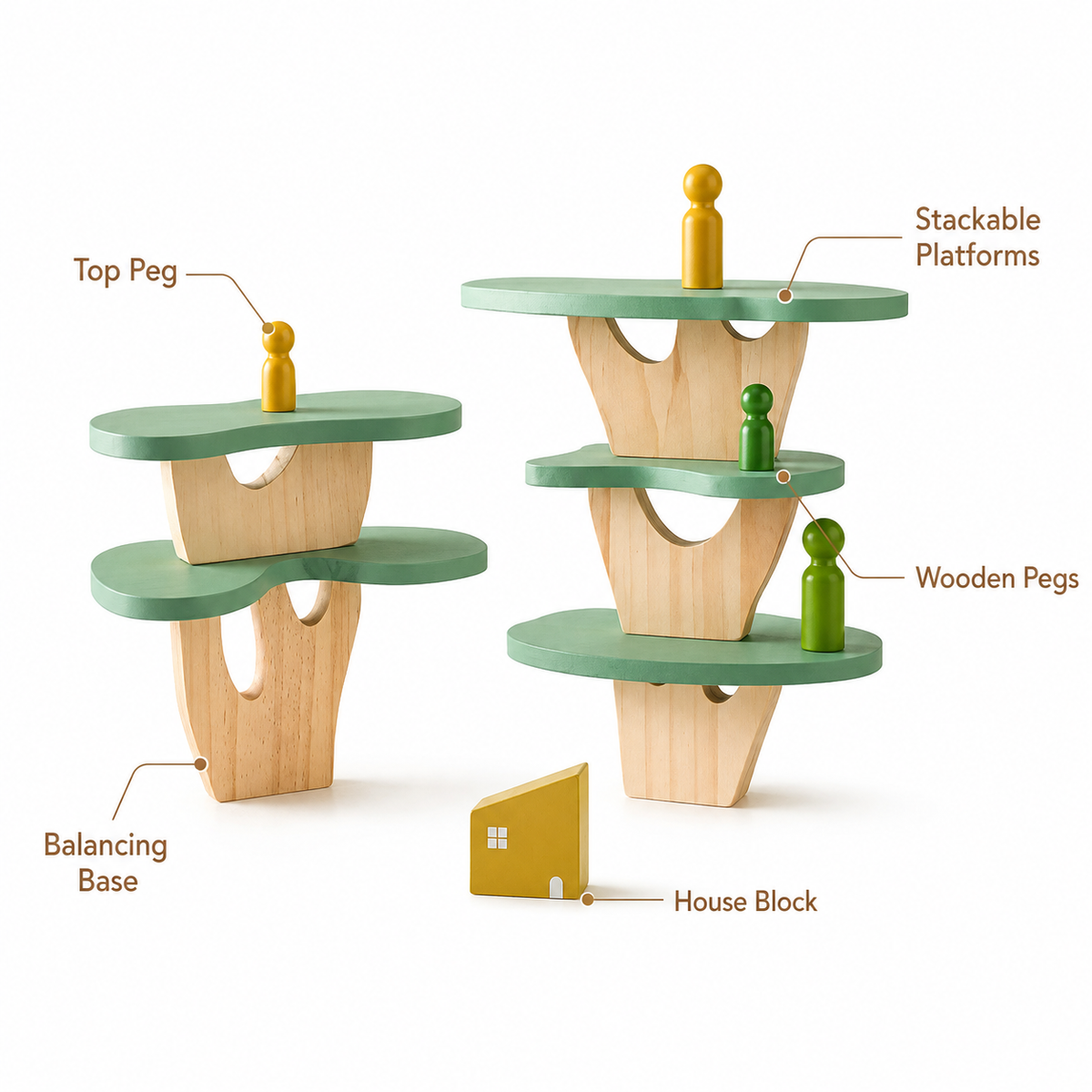 Montessori Forest Stacking Toy Montessori Nation