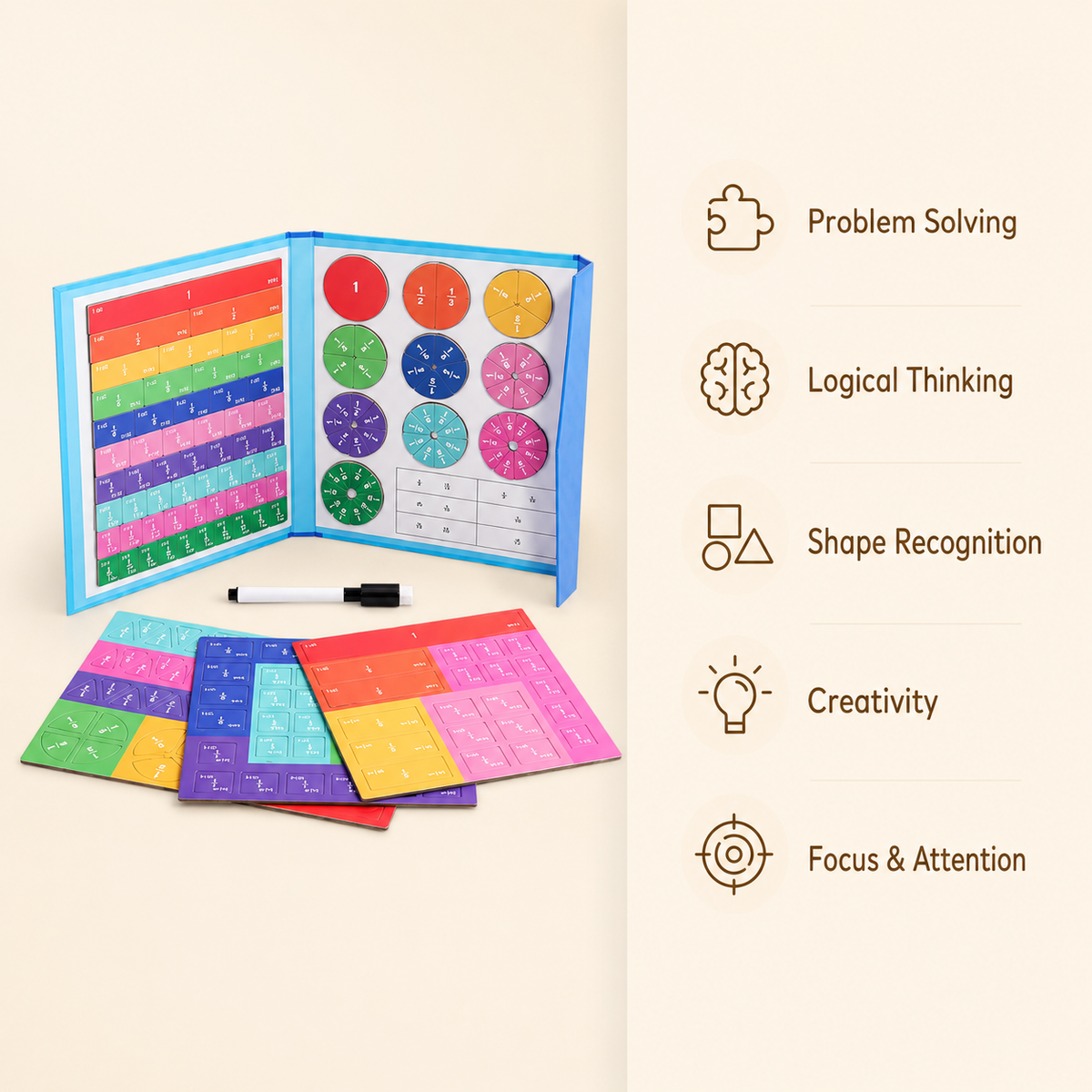 Montessori Fraction Learning Board Montessori Nation