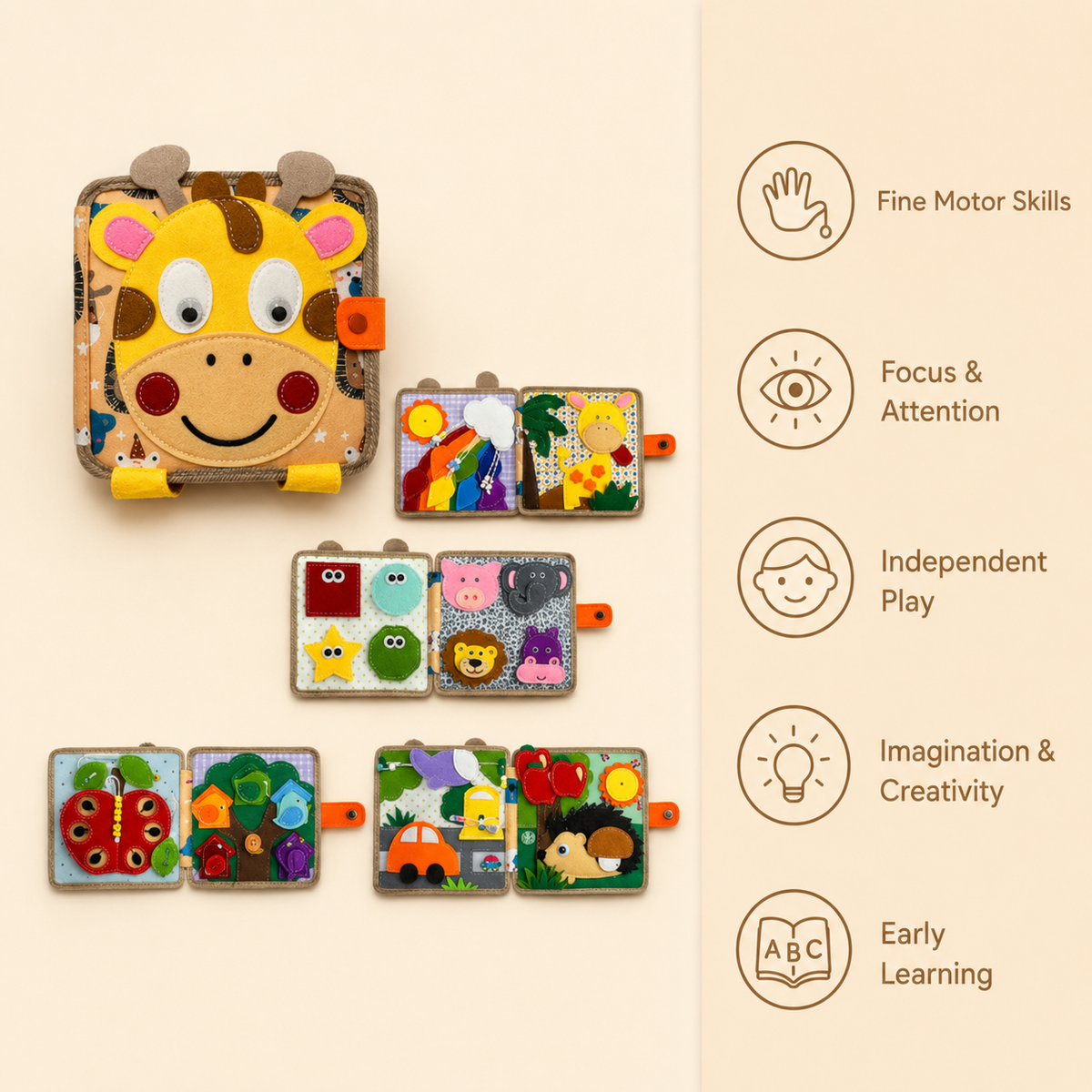 Montessori Giraffe Busy Board Montessori Nation