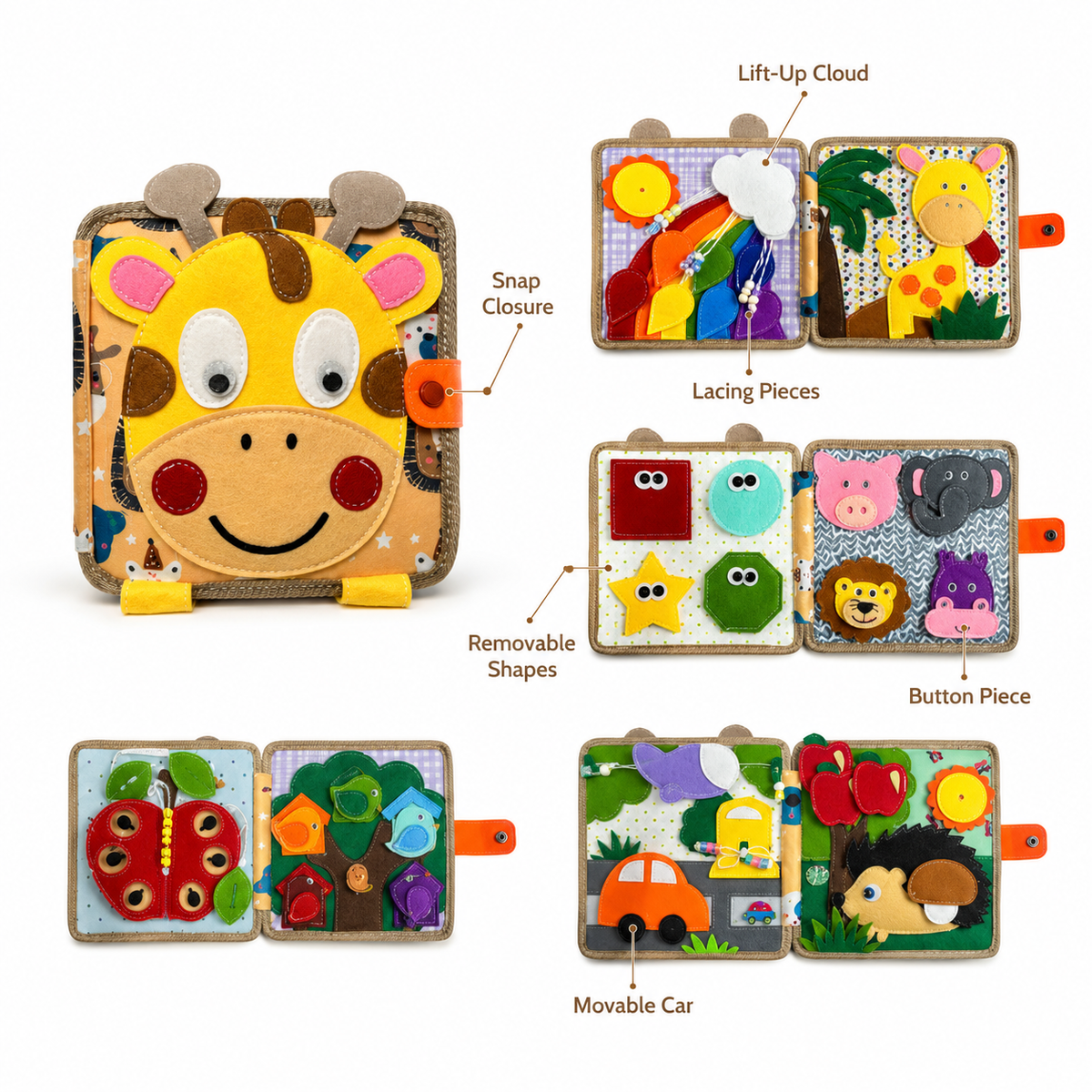 Montessori Giraffe Busy Board Montessori Nation