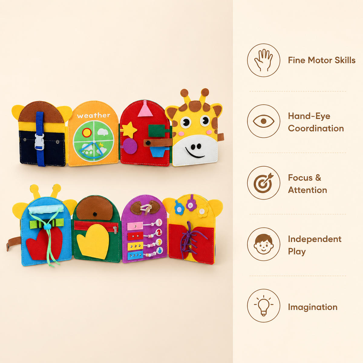 Montessori Giraffe Busy Board Montessori Nation
