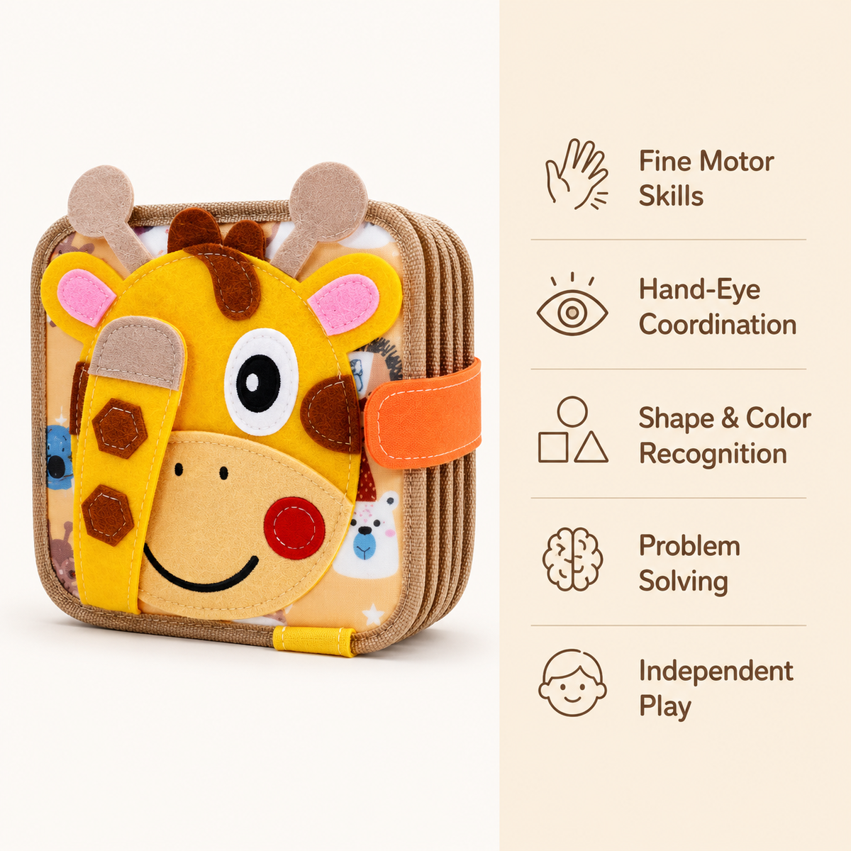 Montessori Giraffe Busy Book Montessori Nation