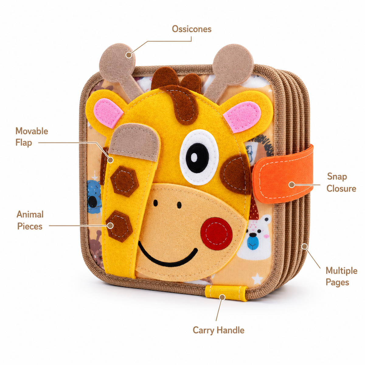 Montessori Giraffe Busy Book Montessori Nation