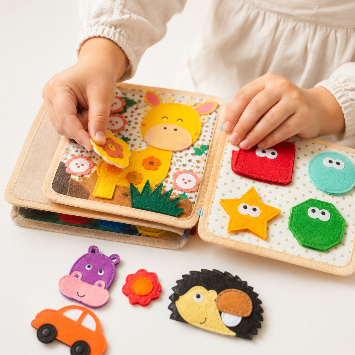 Montessori Giraffe Quiet Book Montessori Nation