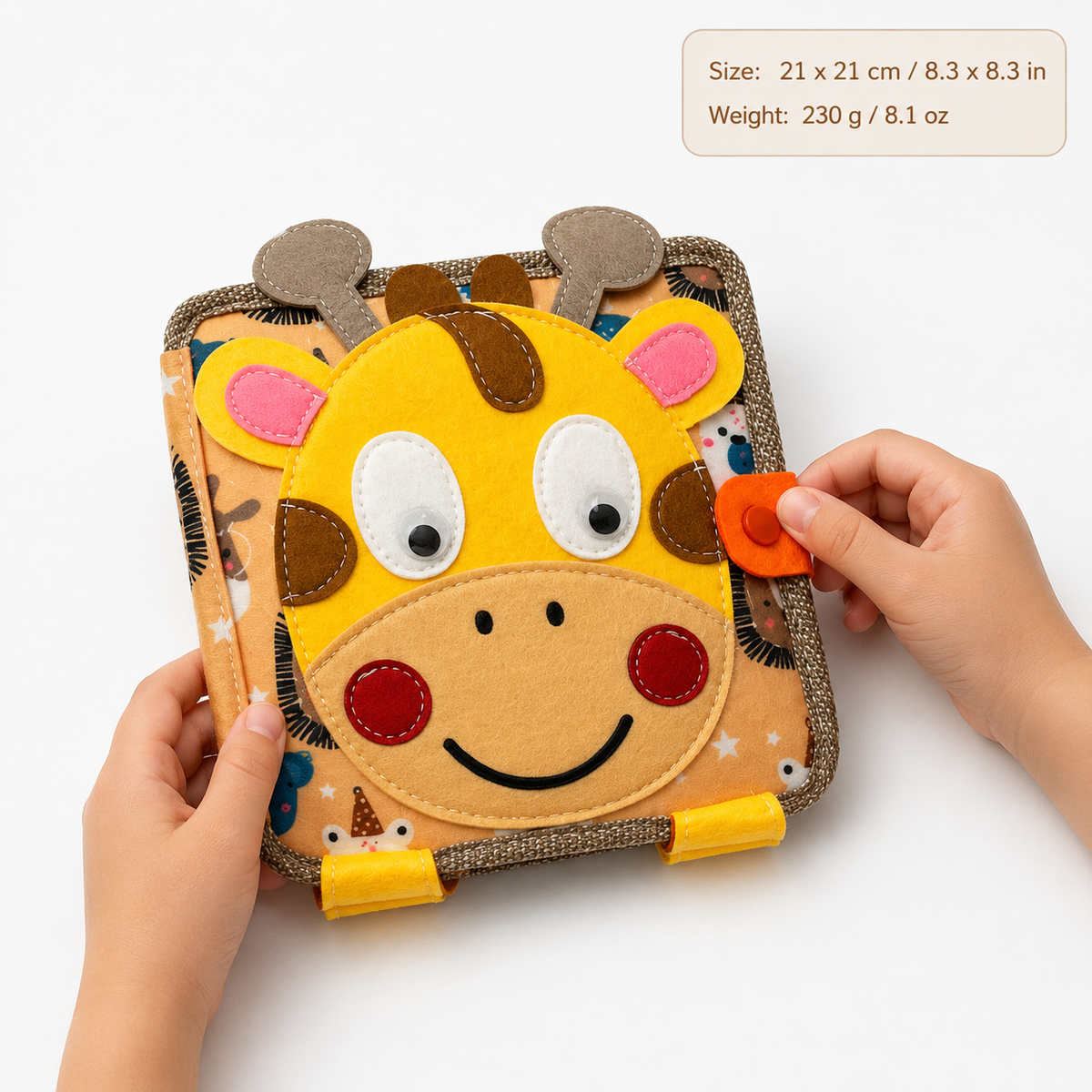 Montessori Giraffe Quiet Book Montessori Nation