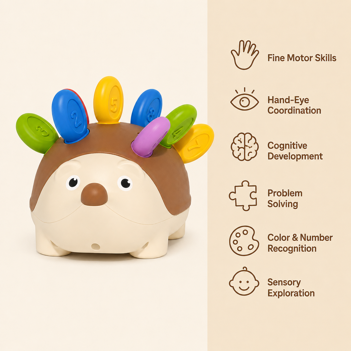 Montessori Hedgehog Counting Toy Montessori Nation