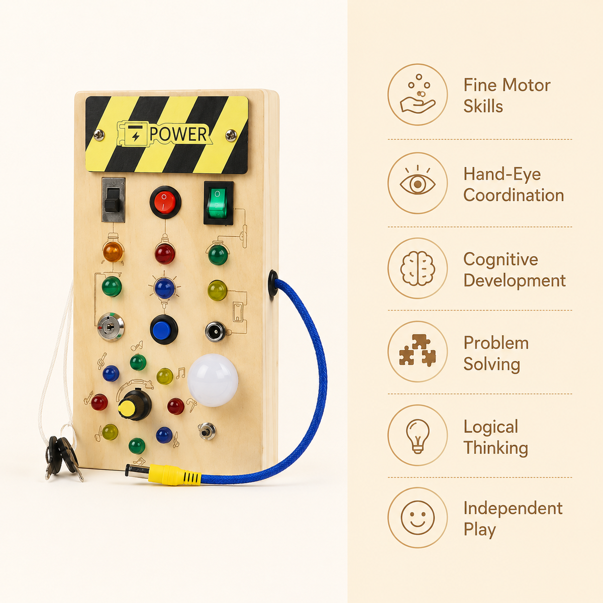 Montessori Light Switch Busy Board Montessori Nation