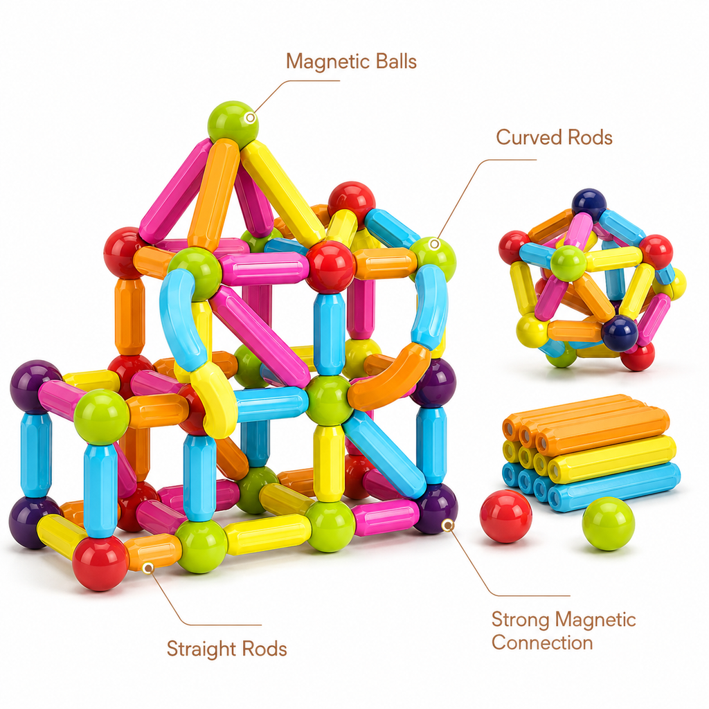 Montessori Magnetic Building Set Montessori Nation
