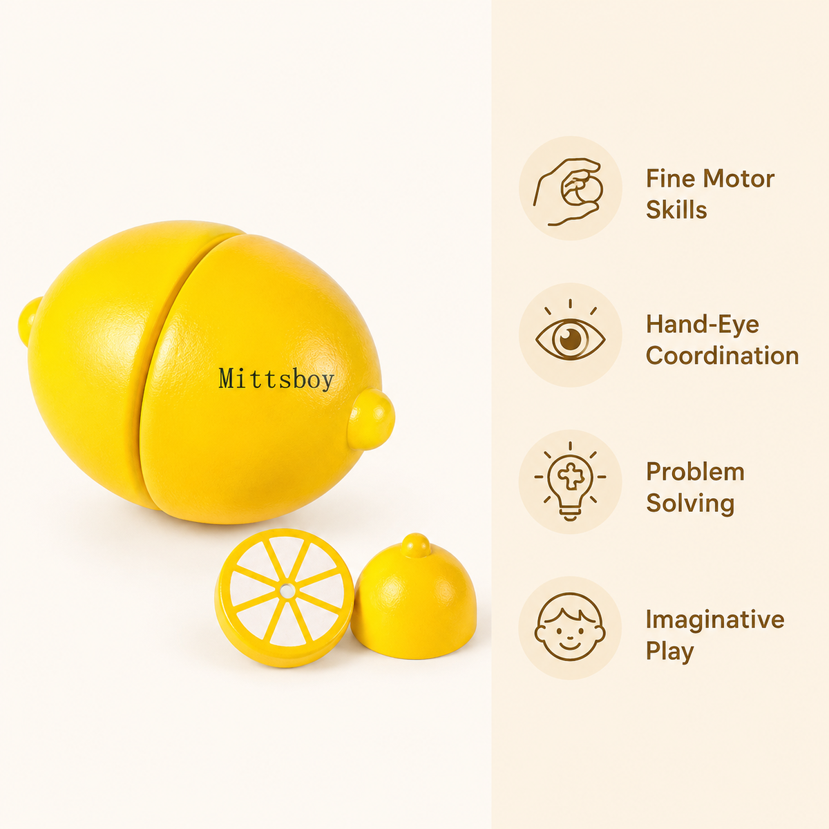 Montessori Magnetic Lemon Toy Montessori Nation