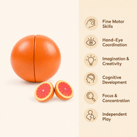Montessori Magnetic Orange Cutting Toy Montessori Nation